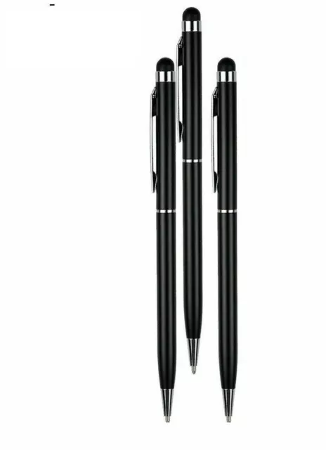 3 X Black Touch Screen Ball Point Stylus Pen For IPHONE IPAD And Android Phone