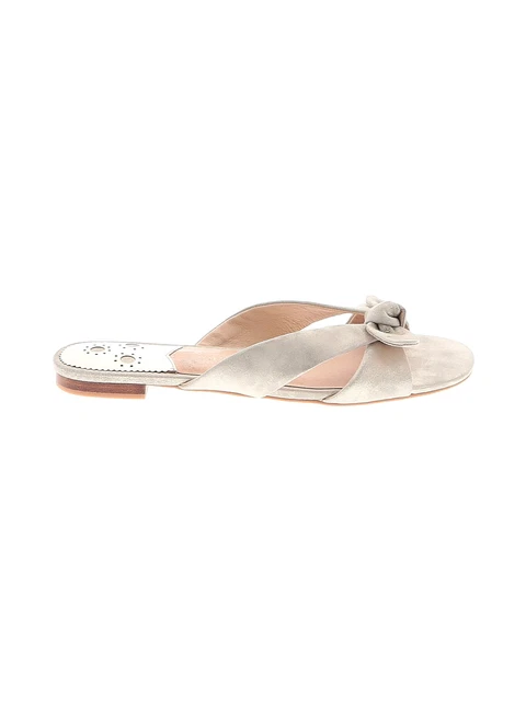 Jack Rogers Women Silver Sandals 9