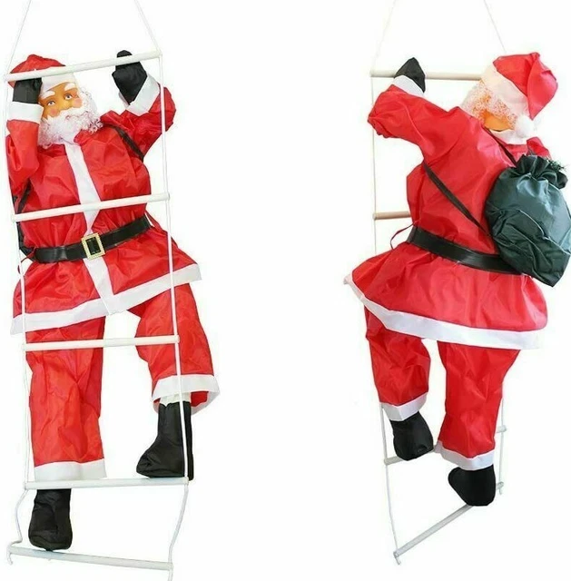 Seilleiter Klettern Weihnachtsmann Puppe Weihnachten Party Weihnachtsdekor Weihnachten UK