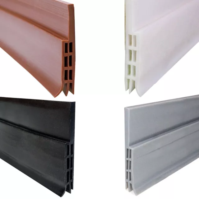 Under Door Sweep Weather Stripping Door Bottom Seal Strip Draft Wind Stoppers