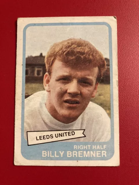 BILLY BREMNER A&BC Football Trading Quiz Card SCOTLAND LEEDS UNITED New 1964