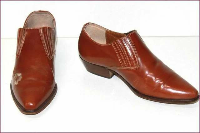 Escarpins CAREL En Cuir Marron Caramel - Taille 35.5 - Modèle Andrea - Occasion Très Bon état