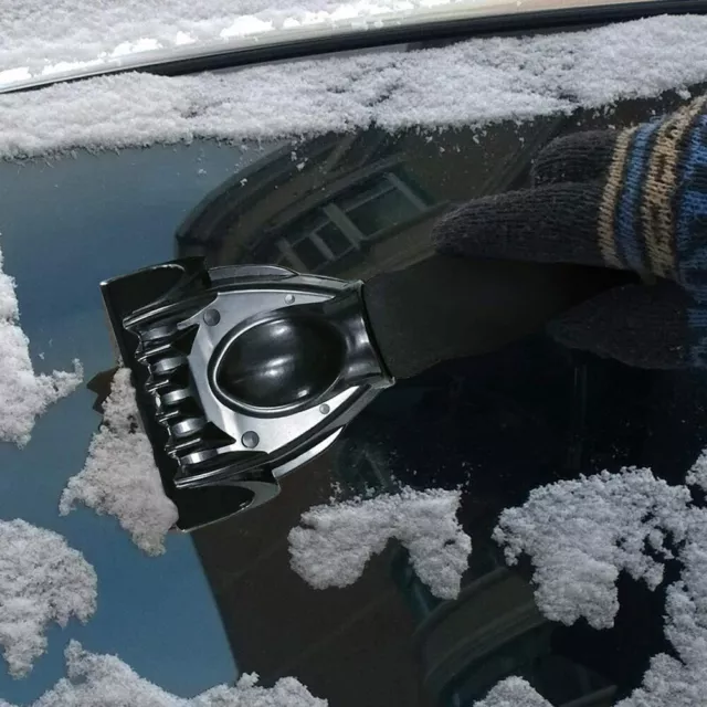 Grattoir à glace pour voitures et camionnettes, grattoir à fenêtre brosse à neige pour voiture (paquet de 2) 3