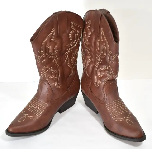 Women's Gabriella Rocha Carlsbad Cognac Boots Size 8  NIB 3