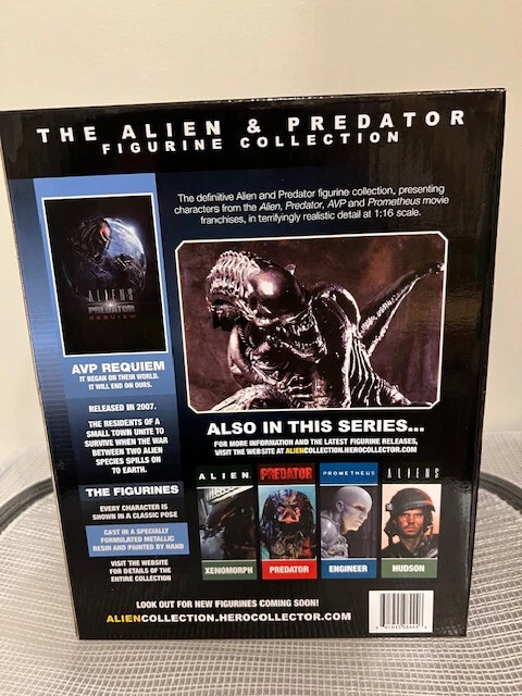 EAGLEMOSS ALIEN AND Predator Collection A vs P Requiem Power Plant Xeno ...
