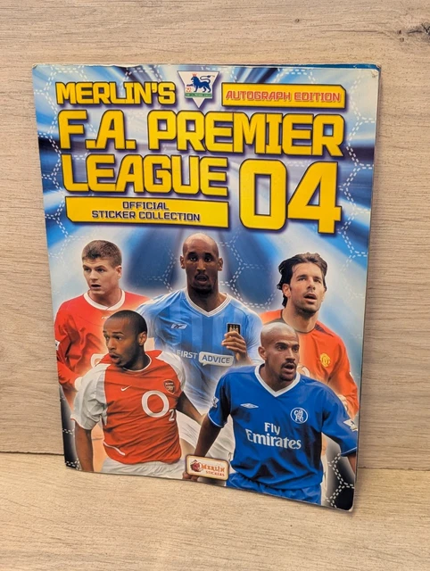 Anciens Autocollants Merlin's Premier League 2004 - Owen, Rooney, Shearer - Déjà Posés