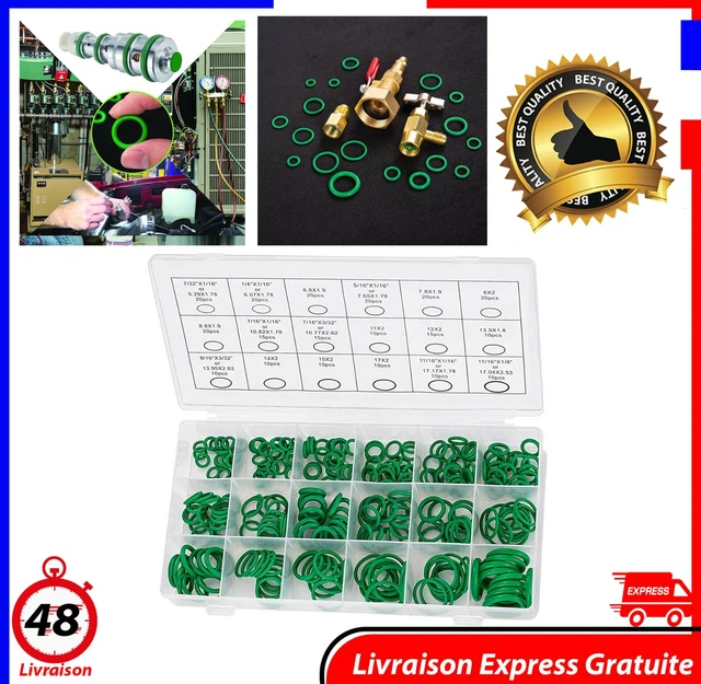 Kit 270 Joints Toriques NBR - Assortiment 18 Tailles Pour Hydraulique, Climatisation, Véhicules Et Électroménager