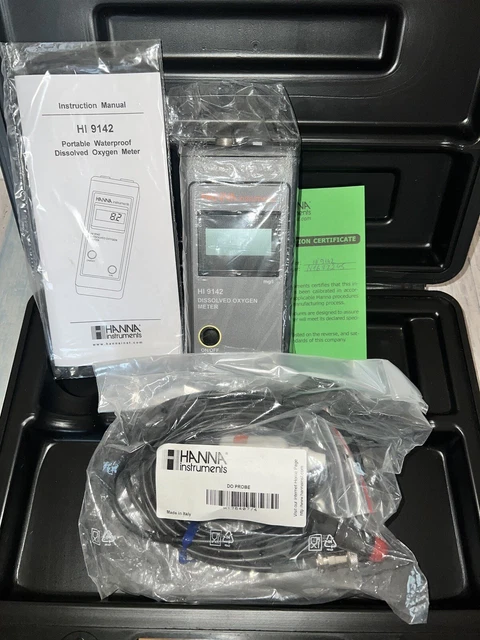 Hanna Instruments HI 9142 Portable Waterproof Dissolved Oxygen Meter Components-