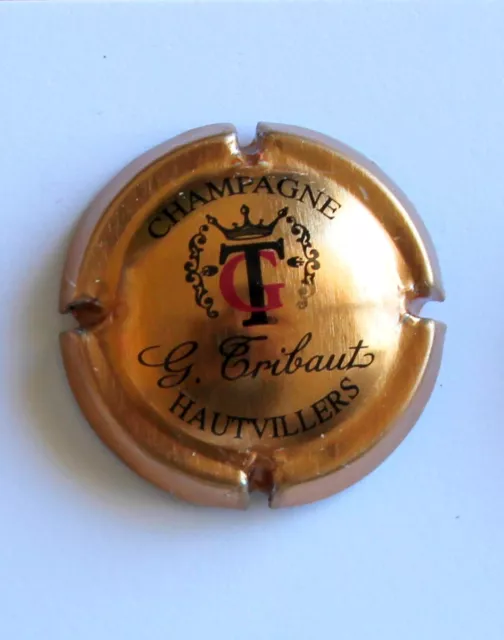 Ancienne Plaque De Muselet, Capsule De Champagne - G. Tribaut Hautvilliers : Or