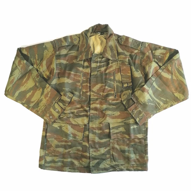 Genuine Serbian Military M89 Summer Jacket VRS Green Tiger Stripe Battle Shirt