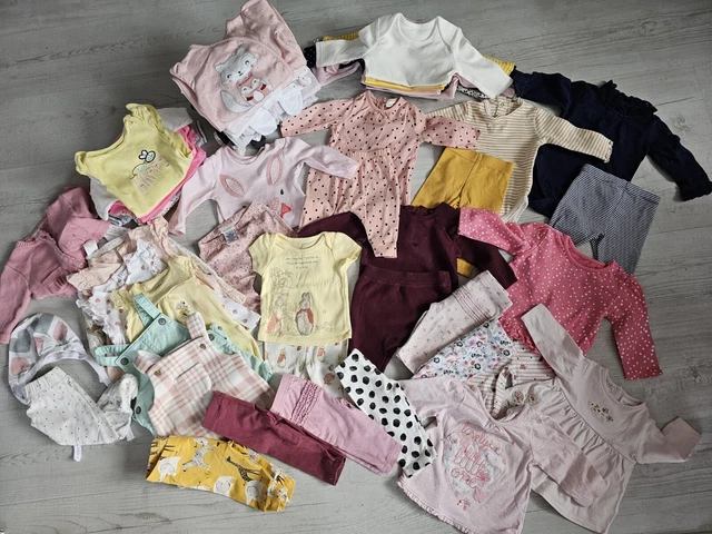 Baby Girls Bundle Clothes 0-1 & 0-3 Months Old Size