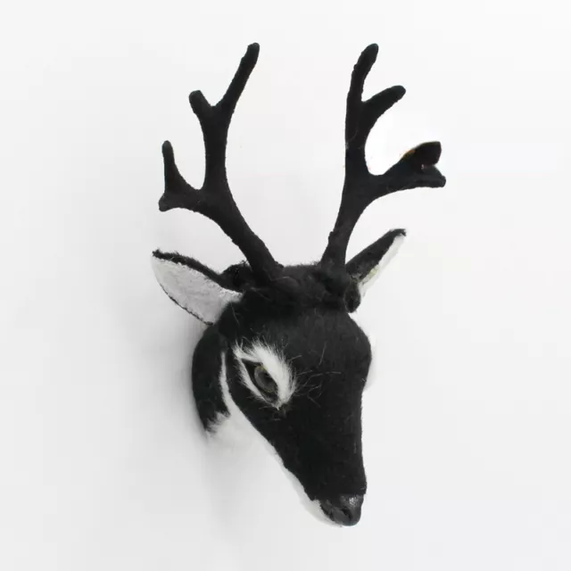 1:6 Scale Dollhouse Miniature Christmas Deer Head Animal Wall Living Room Decor