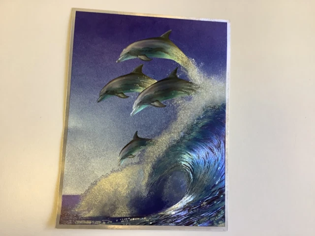 Job lot  11 Dufex print  F J Warren  - Dolphins - Webster Fine Art Ltd 8 x 6 in