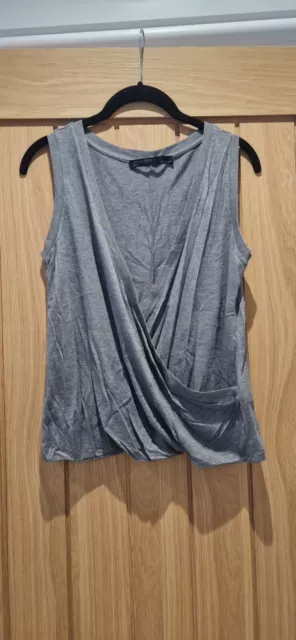 All Saints Kerin Vest Top - Grey - Size Small - Excellent Condition - Worn Once!