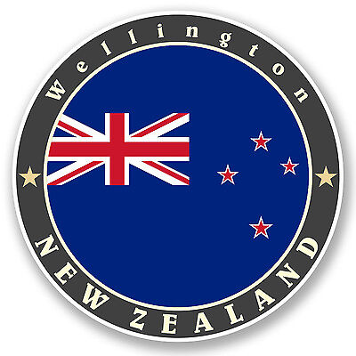 2 x 10cm Dunedin New Zealand Flag Vinyl Stickers Travel Luggage Sticker #31084 