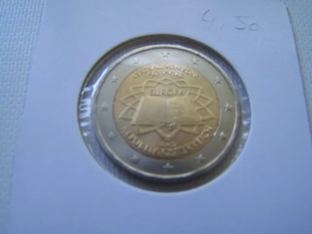 2 Euro Österreich 2007 Römische Verträge bankfrisch aus Rolle, NEU