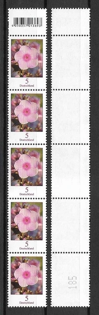 Bund Mi.Nr. 3296** (2017) postfrisch (5er-Streifen)/Blumen (Phlox)