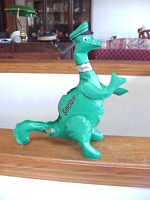 Vtg Sinclair Oil Gasoline Dino Service Station Inflatable Blow-Up Dinosaur