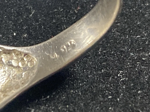 MENS STERLING SILVER Signet Ring Horseshoe With Horse Head And ...