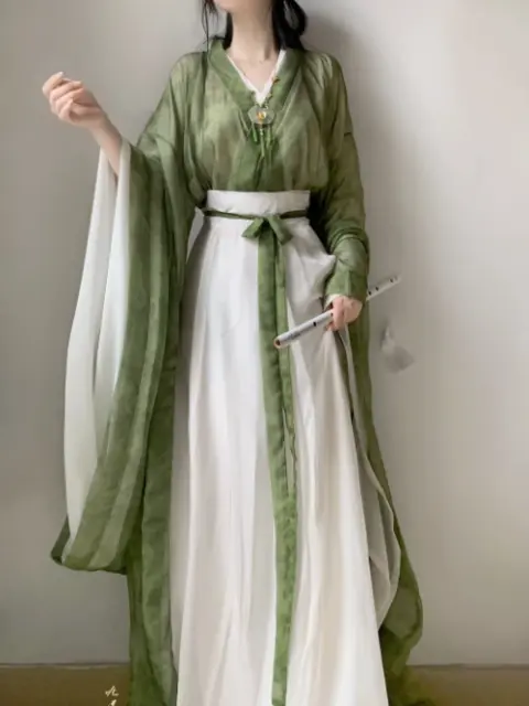 Green Hanfu Dress Women Ancient Chinese Traditional Hanfu Fairy Cosplay Costume