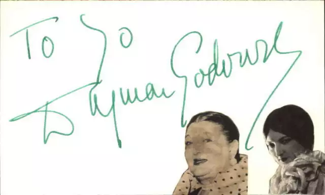 Dagmar Gadowsky D.1975 Actress Signed 3" x 5" Index Card