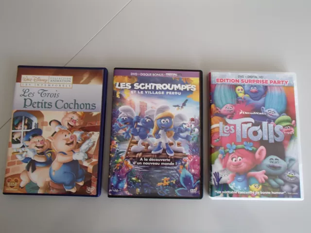 DISNEY CLASSIQUES - Coffret de 3 DVD Les 3 petits cochons + Mickey et le  haricot magique + Le Noël de Mickey - Cdiscount DVD