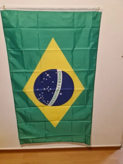 Flagge Brasilien Fahne Flag Brasil 90x150cm Polyester 2ösen