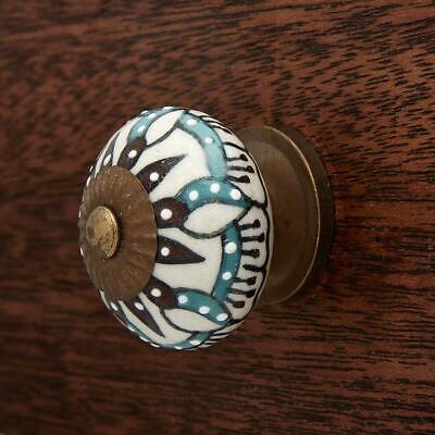 Antique Drawer Pull Handle Edelweiss Flower Cabinet Kitchen Door Knobs Lot of 2