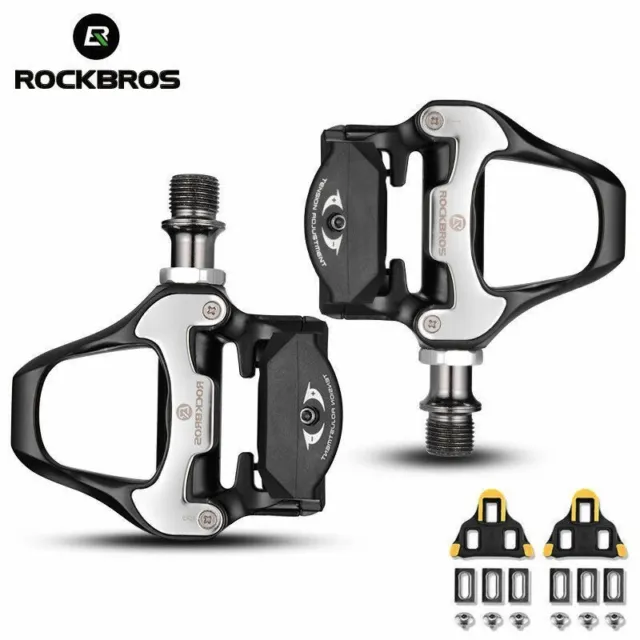 ROCKBROS Road Bike Clipless Self-Lock Pedals w/Shimano SPD Cleat Sealed Bearings