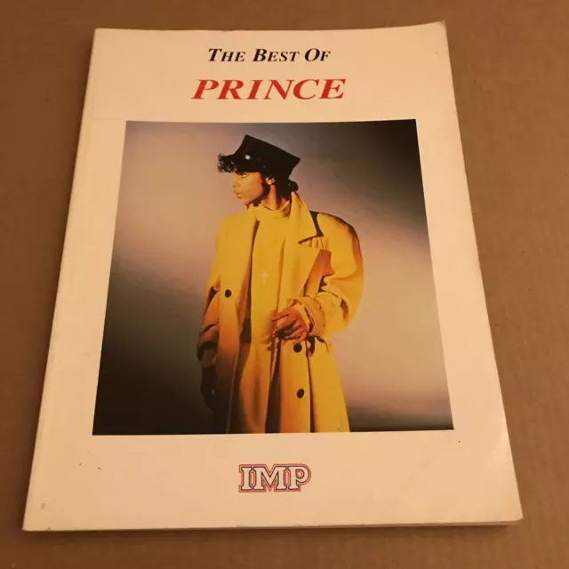 PRINCE The Best Of - UK SHEET MUSIC / SONGBOOK 1988 - Very Good Condition