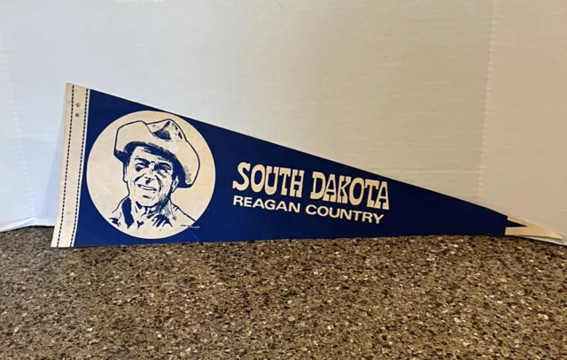 1981 Ronald Reagan βSouth Dakota Reagan Countryβ Presidential Campaign Pennant 1981 Ronald Reagan βSouth Dakota Reagan Countryβ Presidential Campaign Pennant