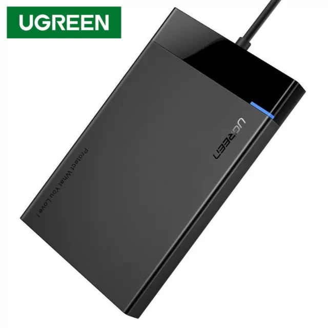 Ugreen 2.5'' Inch Hard Drive Disk Case USB 3.0 SATA Enclosure Case External UASP