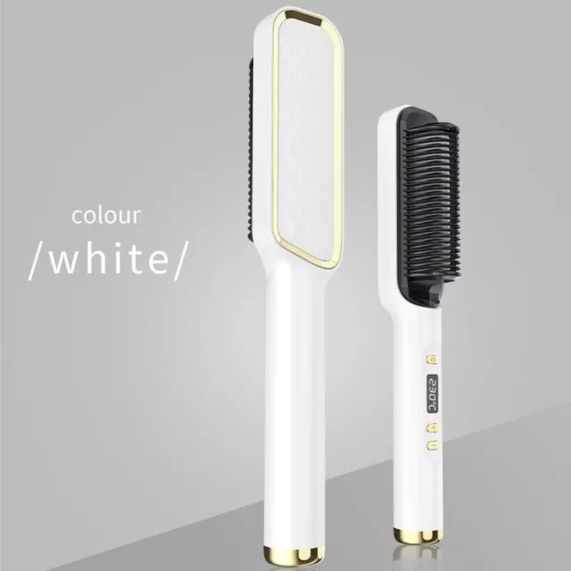 Hair Straightener Brush Negative Ion Electric Curler Lazy Comb