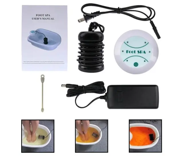 Ionic Detox Foot Bath Spa Machine Portable Salon Ion Aqua Foot Bath Beauty Kit!