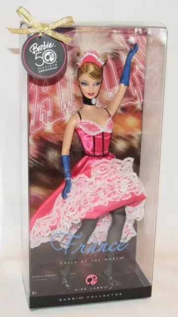 Barbie Pink Label Collector Dolls of the World France - Barbie 50th Anniversary
