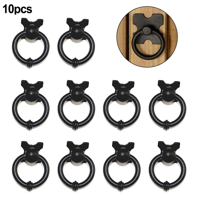 2/4/10pcs Vintage Furniture Metal Handles Wooden Case Drawer Knobs Pulls