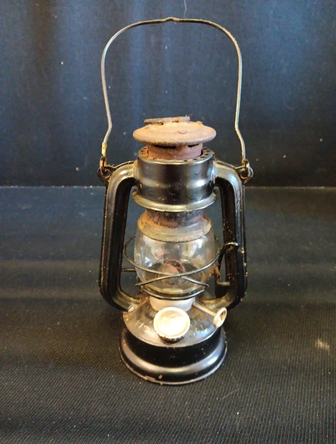 Lanterne Feuerhand 275 Baby Allemande D'après-guerre - Ancienne Lampe à Pétrole Métal