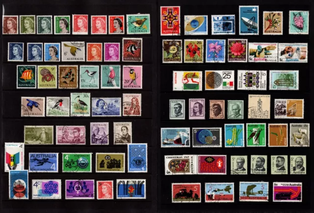 Australian Decimal Stamps, Simplified Used Collection 1966 -1982 (420 stamps)