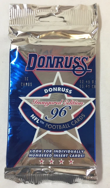1996 Donruss Inaugurale Édition Football~ sous Cellophane Paquet