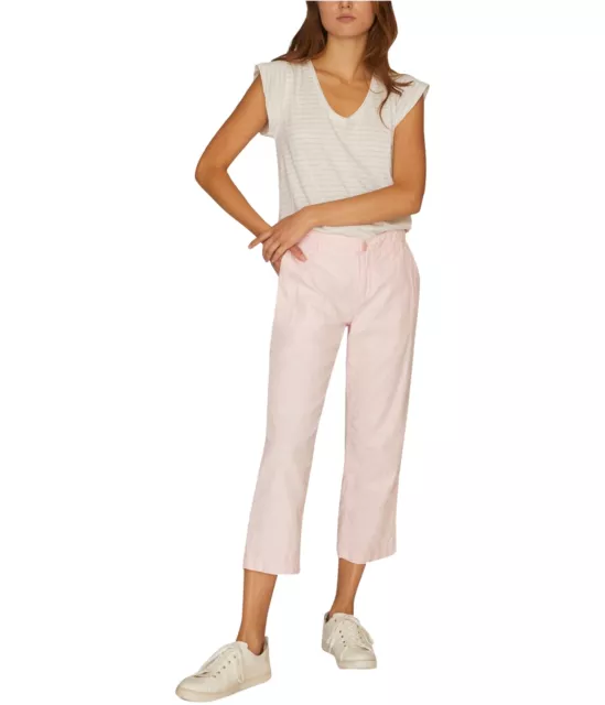 Sanctuary Clothing Womens Patch Pocket Casual Cropped Pants, Pink, 31