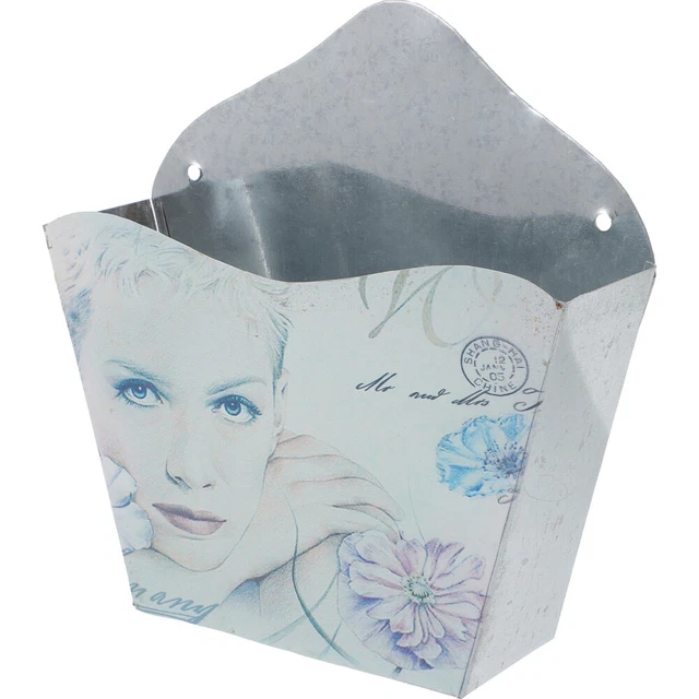 Galvanized Bucket Flower Pot Beauties Vintage Flower Vase Rural