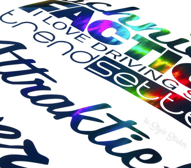 EUROGASM Auto Aufkleber Hologramm Style Oilslick