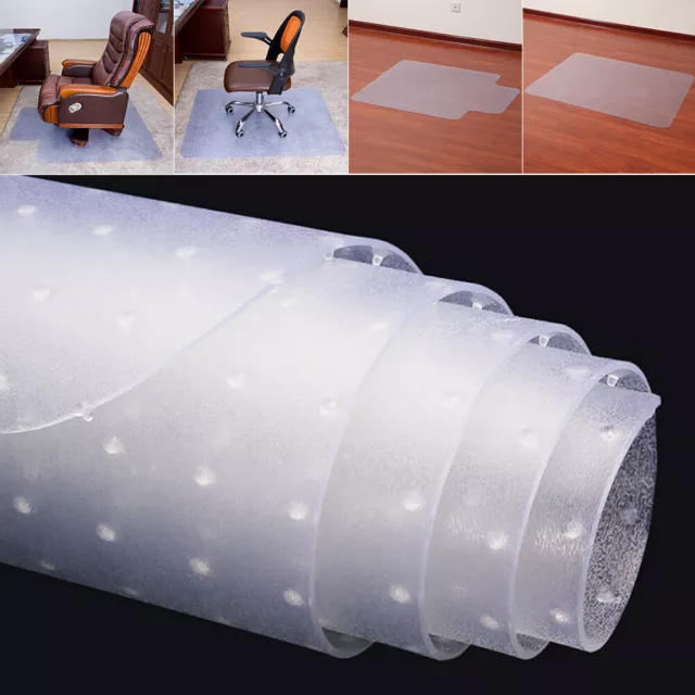 PVC Plastic Clear Non Slip Office Chair Desk Mat Floor Computer Carpet Protector