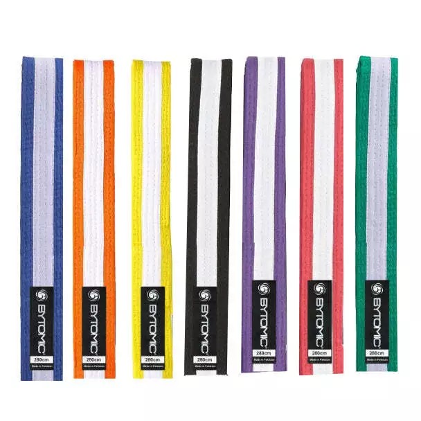 White Stripe Bytomic Martial Arts Belt