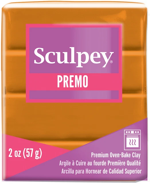 Paquete de 5 arcilla de polímero Premo Sculpey 2 oz naranja quemada -PE02-5012