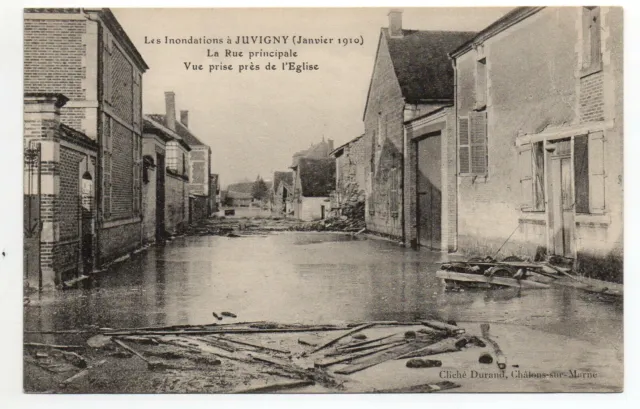 JUVIGNY - Marne - CPA 51 - the Floods of 23 and 25 January 1910 - view No. 4