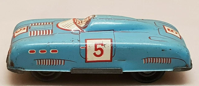 Jouet Ancien En Tôle Memo 708 - Voiture De Course - France 1960