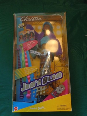2001 MATTEL JAM 'N Glam Christie Twist N Turn Hair Barbie 50258 New in