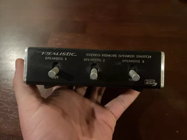 Vintage Realistic Stereo Remote Speaker Switch 3-Way 40-125A Radio Shack