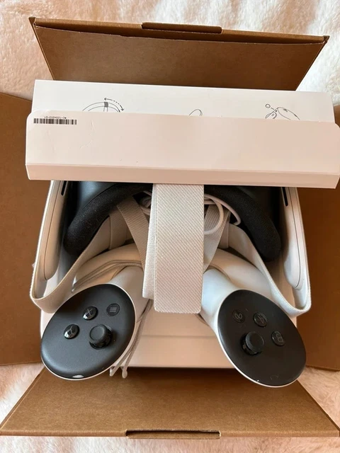 META QUEST 3S 128GB VR Headset with 2 Touch Controllers Original Box ...